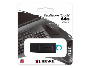 Flash Drive Kingston DataTraveler Exodia 64GB USB3.2